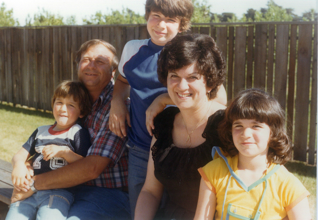 Angelo and Diane with children, Steve, Michael, and Mia