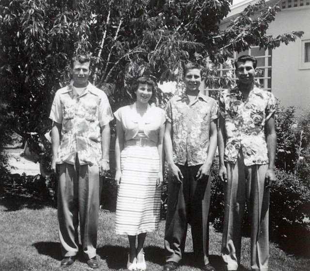 Angelo, Lorraine, Bob and Buck Sangiacomo in the 1950s